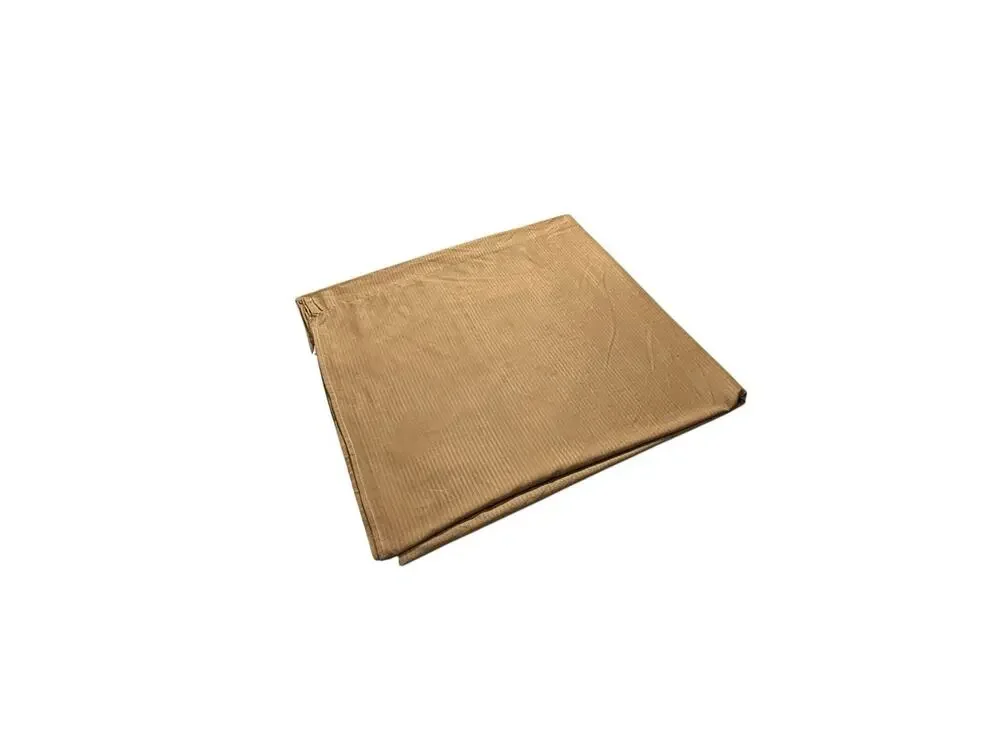 Vintage Damask Stripe Flat Sheet King Size Bedding Brown Copper Microfiber